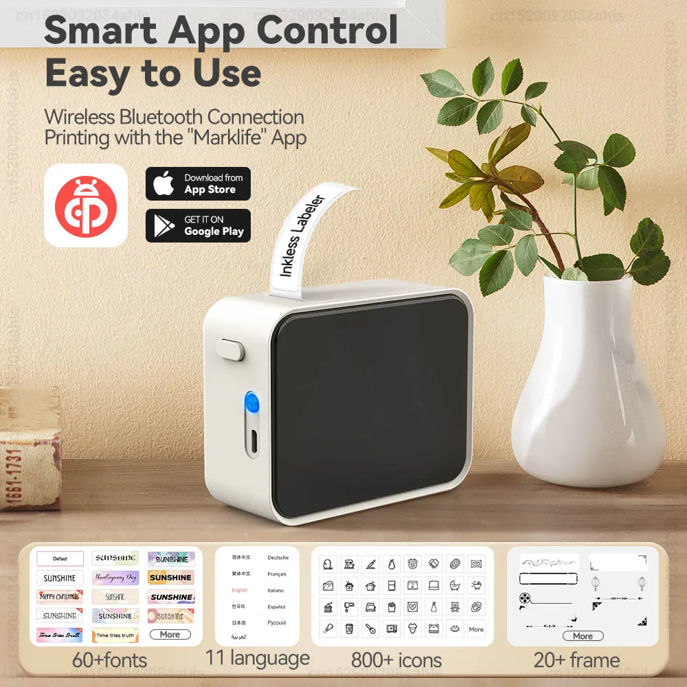 Pocket Label Printer P15 + 3 Thermal Rolls (Starter Bundle)